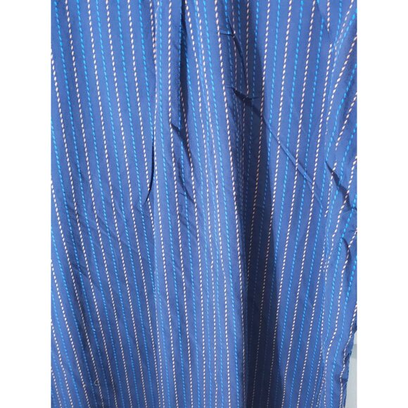 PHAT FARM Men's Blue & Orange Striped Shirt Short Sleeve Button-Up Shirt Size XL - Picture 12 of 12